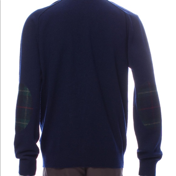 Men’s Love Moschino blue sweater w/ elbow patches - Picture 3 of 16